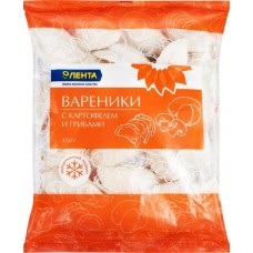 Вареники ЛЕНТА с картофелем и грибами, 450г в магазинах Лента
