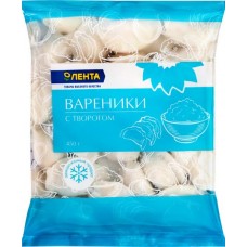 Вареники ЛЕНТА с творогом, 450г в магазинах Лента Вареники ЛЕНТА с творогом, 450г в магазинах Лента