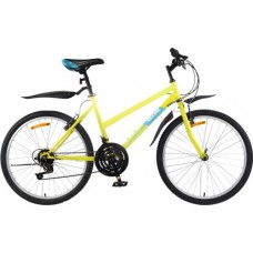 Велосипед Life 26 18 скоростей, желто-бирюзовый, персиковый, Арт. LFE26ST-UW в магазинах Лента