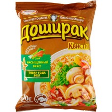 Лапша DOSHIRAK Квисти со вкусом грибов, 70г в магазинах Лента