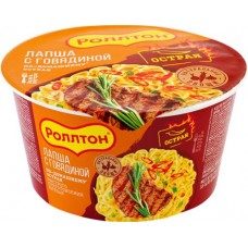 Лапша РОЛЛТОН с говядиной По-домашнему острая, 90г в магазинах Лента
