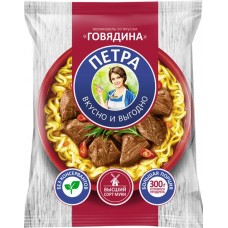Вермишель ПЕТРА со вкусом говядины, 50г в магазинах Лента