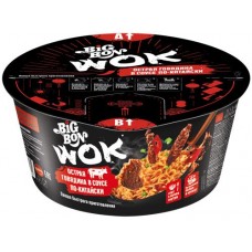 Лапша BIGBON Wok, говядина в соусе по-китайски, 85г в магазинах Лента