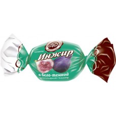 Конфеты МИКАЕЛЛО Инжир в бело-темной шоколадной глазури, весовые в магазинах Лента