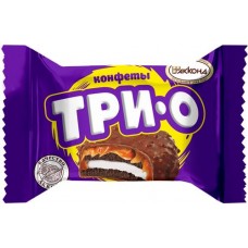 Конфеты АККОНД Трио с печеньем и карамелью, весовые в магазинах Лента