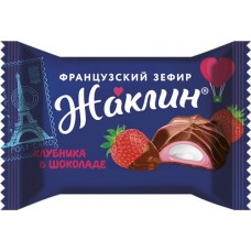 Конфеты СЛАВЯНКА Жаклин французский зефир со вкусом клубники, в шоколадной глазури, весовые в магазинах Лента