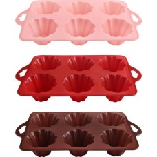 Форма для выпечки кексов HOMECLUB Delice 28,5x17x4см, силикон, в ассортименте Арт. B-12008L в магазинах Лента