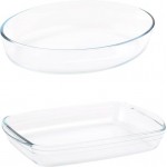 Набор форм для запекания PYREX 2 предмета: овальная 30х21см, прямоугольная 35х23 см, Арт. 900S030BOX
