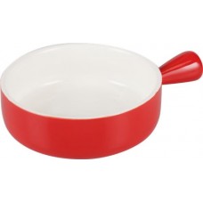 Форма для запекания HOMECLUB 19x14x5см, круглая, с ручкой, красная, фарфор, Арт. SD-BD1 в магазинах Лента