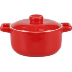 Форма для запекания HOMECLUB с крышкой, красная, фарфор, 0.6л, Арт. SD-BD2 Форма для запекания HOMECLUB с крышкой, красная, фарфор, 0.6л, Арт. SD-BD2