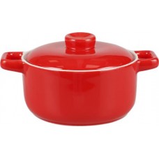 Форма для запекания HOMECLUB с крышкой, красная, фарфор, 0.6л, Арт. SD-BD2 в магазинах Лента