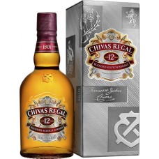 Виски CHIVAS REGAL Шотландский купажированный 12 лет, 40%, п/у, 0.5л в магазинах Лента