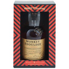Виски MONKEY SHOULDER Шотландский солодовый 3 года 40% + бокал, п/у, 0.7л в магазинах Лента