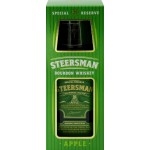 Коктейль напиток висковый STEERSMAN Apple 35% + бокал, п/у, 0.7л