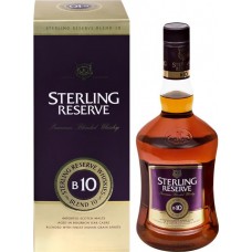 Виски STERLING RESERVE B10 Premium купажированный 40%, п/у, 0.75л в магазинах Лента