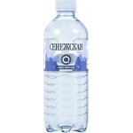 Вода питьевая СЕНЕЖСКАЯ природная газированная, 0.5л