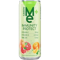 Напиток GREENME Plus Immunity protect обогащенный среднегазированный, 0.33л в магазинах Лента