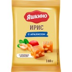 Ирис ЯШКИНО Тираженный с арахисом, 140г Ирис ЯШКИНО Тираженный с арахисом, 140г