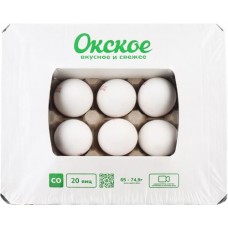 Яйцо куриное ОКСКОЕ СО, 20шт в магазинах Лента