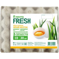 Яйцо куриное ЛЕНТА FRESH Яркий желток СО, 20шт в магазинах Лента