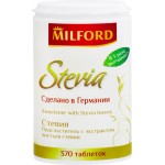 Подсластитель MILFORD с экстрактом стевии, в таблетках 370шт, 23г