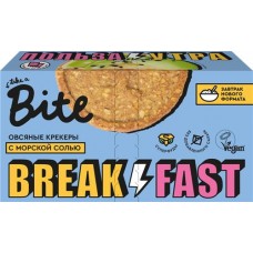Крекеры овсяные TAKE A BITE с морской солью, 200г в магазинах Лента