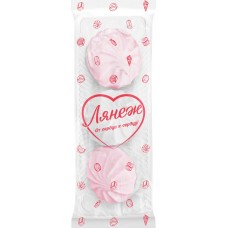 Зефир ЛЯНЕЖ бело-розовый, ароматизированный, 155г в магазинах Лента