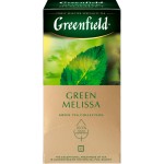Чай зеленый GREENFIELD Green Melissa, 25пак