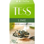 Чай зеленый TESS Lime с цедрой цитрусовых и ароматом лайма листовой, 100г