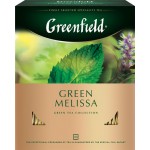 Чай зеленый GREENFIELD Green Melissa, 100пак