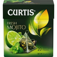 Чай зеленый CURTIS Fresh Mojito, 20х1,7г в магазинах Лента