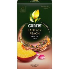 Чай зеленый CURTIS Fantasy Peach арома, 25пак в магазинах Лента