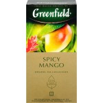 Чай зеленый GREENFIELD Спайси Манго, 25пак