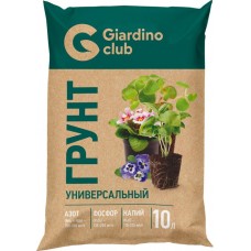 Грунт GIARDINO CLUB Универсальный, 10л в магазинах Лента