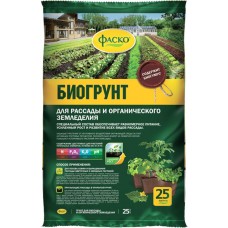 Грунт для органического земледелия ФАСКО с биогумусом, 25л в магазинах Лента