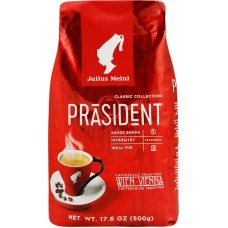 Кофе зерновой JULIUS MEINL Prasident натуральный жареный, 500г в магазинах Лента