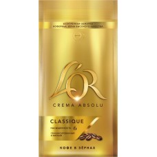 Кофе зерновой L’OR Crema Absolu Classique натуральный жареный, 1кг в магазинах Лента