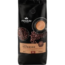 Кофе зерновой PREMIUM CLUB Espresso, 1кг в магазинах Лента