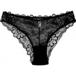 Трусы женские VELMONT слипы, черные, кружевные, Арт. VN 3809