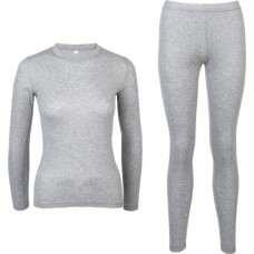 Комплект термобелья женский INWIN Hit футболка и брюки, цвет светло- серый меланж, Арт. 2021.EU.17 в магазинах Лента
