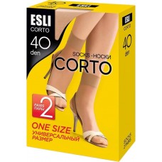 Носки женские ESLI Corto р. 23–25 40 den nero, Арт. 8С-7СПЕ, 2пары в магазинах Лента