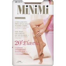 Гольфы женские MINIMI Elastic Lycra 20 den caramello 0, 2пары в магазинах Лента