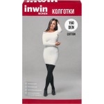 Колготки женские INWIN 150 den, черные 2, cotton, Арт. ХЛ11-395