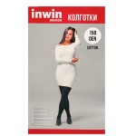 Колготки женские INWIN 150 den, черные 3, cotton, Арт. ХЛ11-395