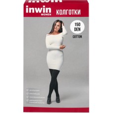 Колготки женские INWIN 150 den, черные 4, cotton, Арт. ХЛ11-395 в магазинах Лента