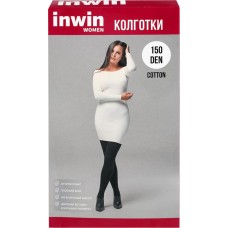 Колготки женские INWIN 150 den, черные 5, cotton, Арт. ХЛ11-395 в магазинах Лента