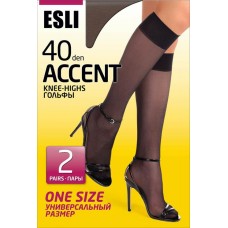 Гольфы женские ESLI Accent р. 23–25 40 den melone, Арт. 8С-2СПЕ, 2пары в магазинах Лента