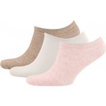 Носки женские INWIN р. 38–40, низкая посадка, цвет белый, бежевый меланж, розовый меланж, Арт. BWS13, 3пары