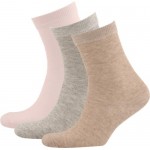 Носки женские INWIN р. 35–37, цвет бежевый меланж, светло-серый меланж, розовый меланж, Арт.BWS02, 3пары