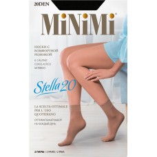 Носки женские MINIMI Stella 20 den nero 0, 2пары в магазинах Лента
